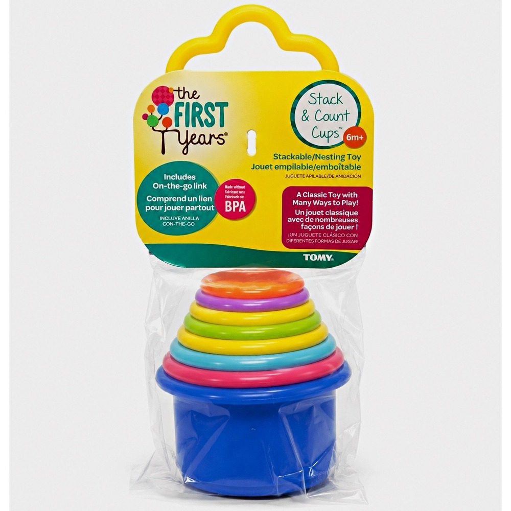 The First Years Stack & Count Cups Stacking Nesting Toy Multicolor 6m+ Y806